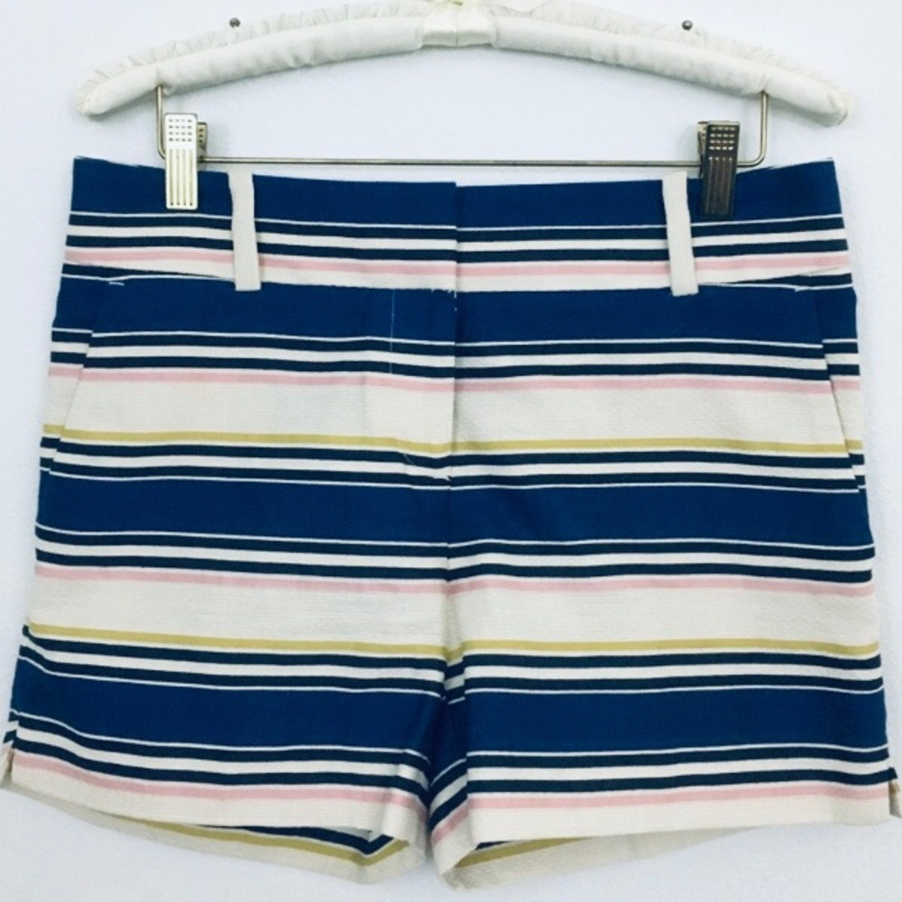 🔴 LOFT | Color Block Striped Shorts